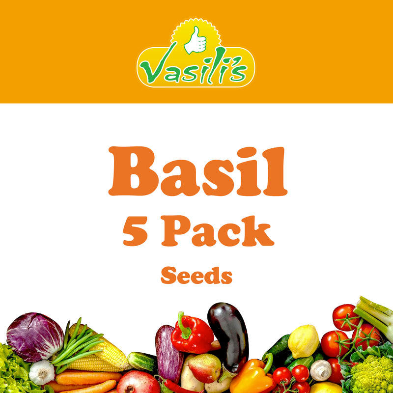 Basil 5 Pack Seeds