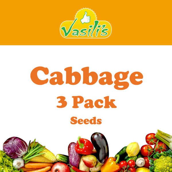 Cabbage 3 Pack Seeds