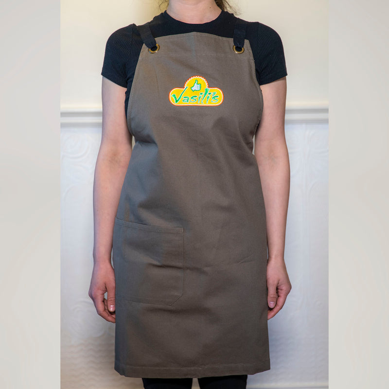 Apron Sage Green Thumb Logo