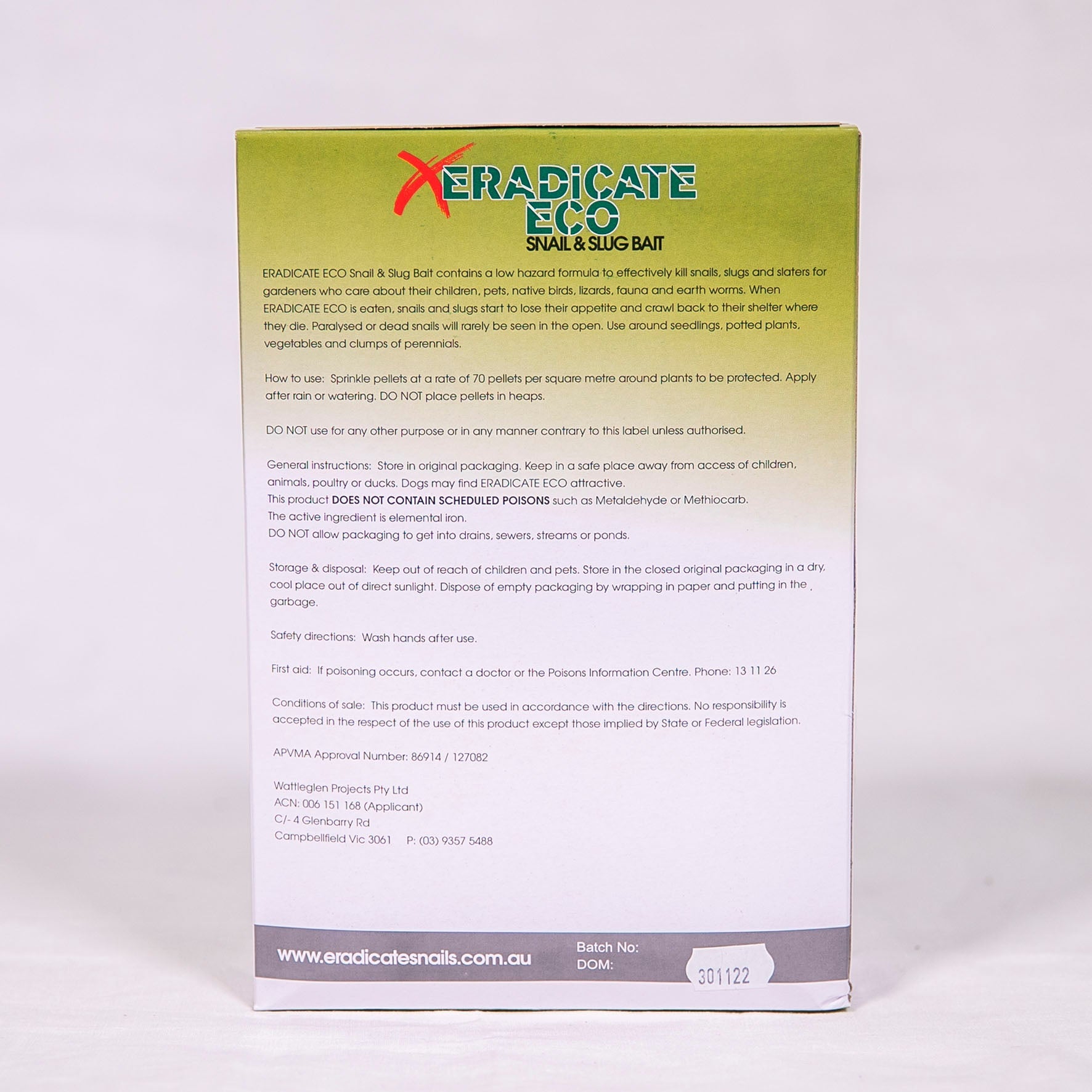 Eradicate Eco Organic Snail & Slug Bait 1kg – Vasili's Garden