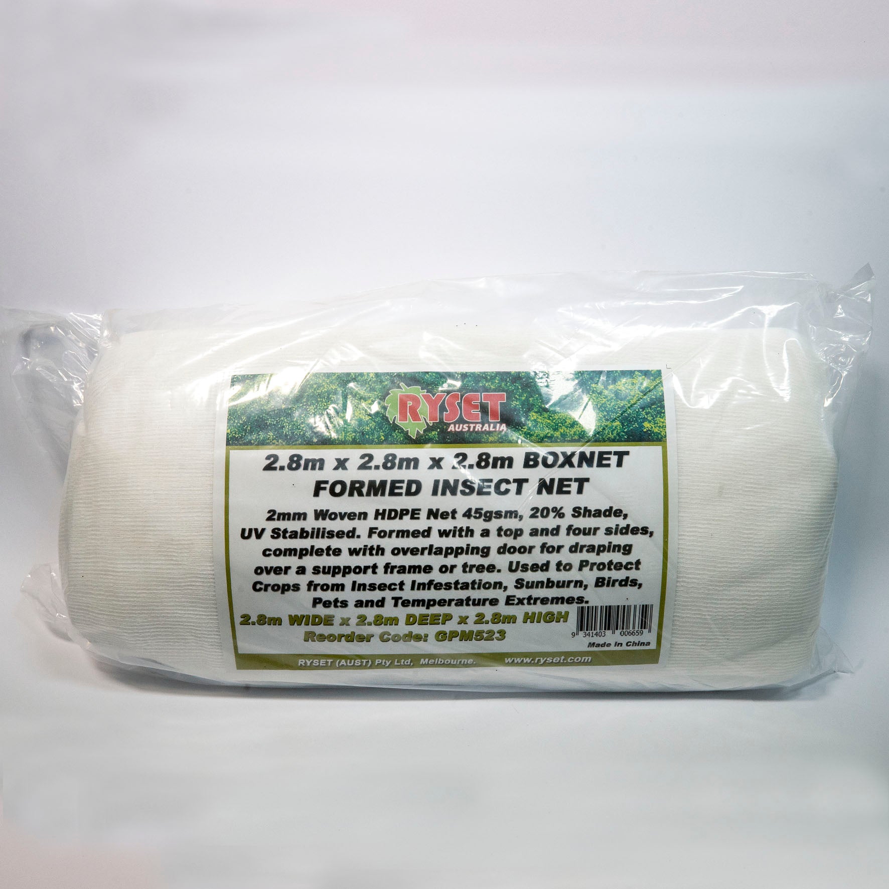 Insect Netting Formed - 2.8m Square x 2.8m High – Vasili's Garden