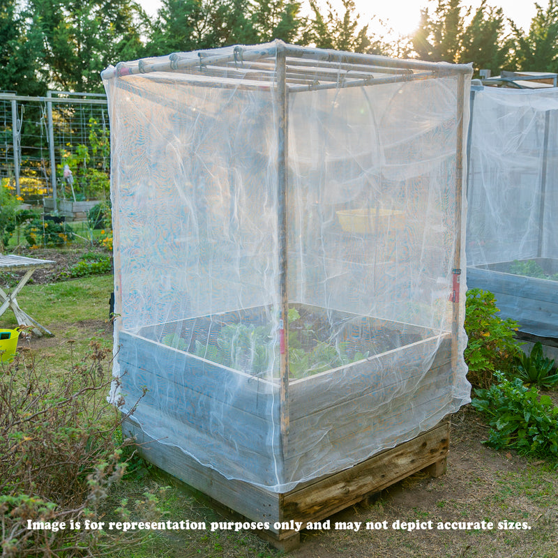 Insect Neetting Insect Netting Formed - 2.4m Square x 2.8m High *BLACK NETTING ...