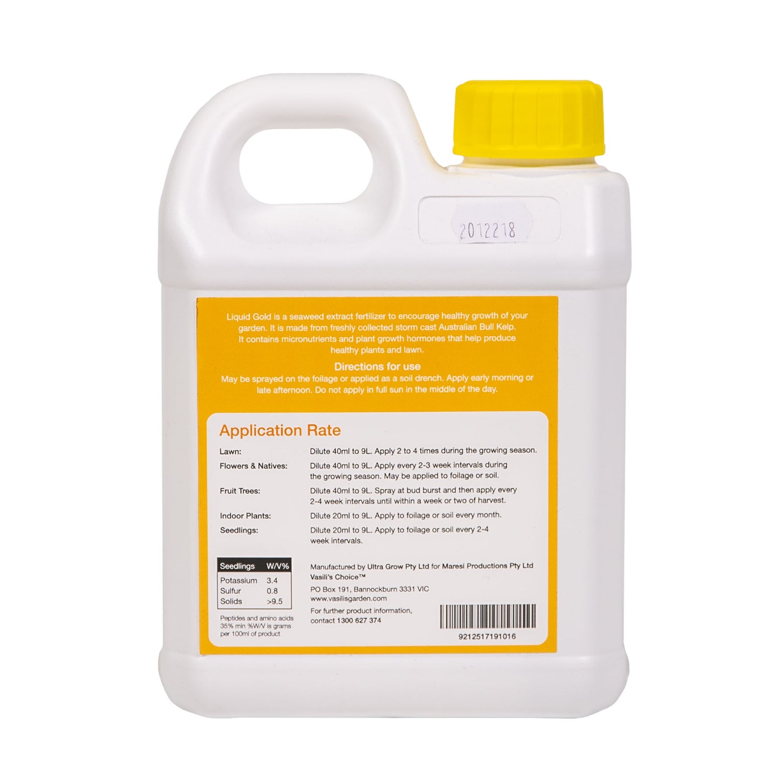 liquid gold plant fertilizer Liquid Gold 1L – Vasili's Garden