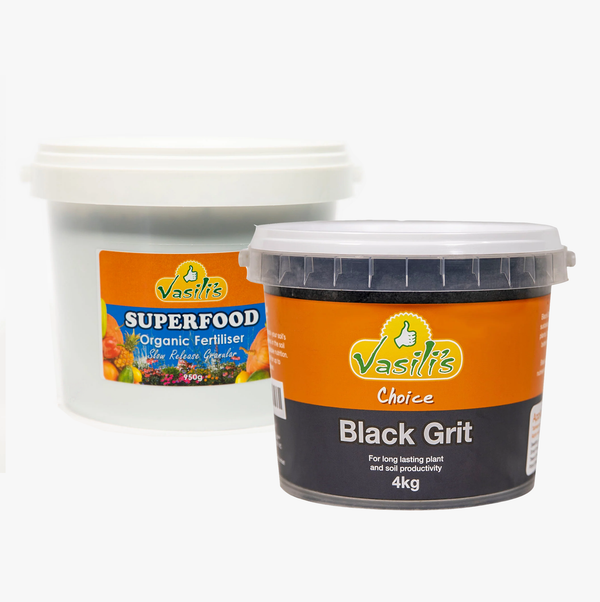 Black Grit 4kg + Superfood 950g Slow Release