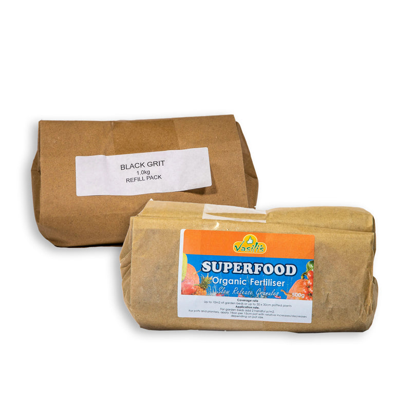 Black Grit 1kg + Superfood 500g Refill