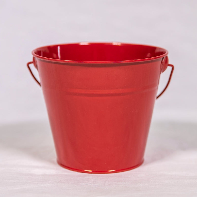 Kids Metal Bucket - Red