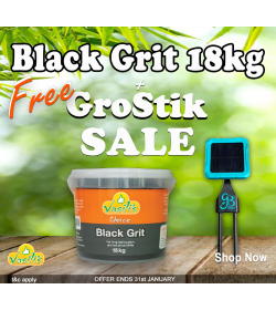 Black Grit 18kg  + Free GroStik