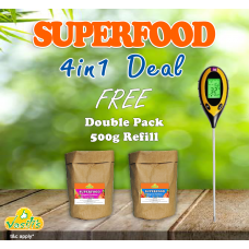 4in1 Soil Survey Inst + FREE Superfood Double Pack Refill 500g