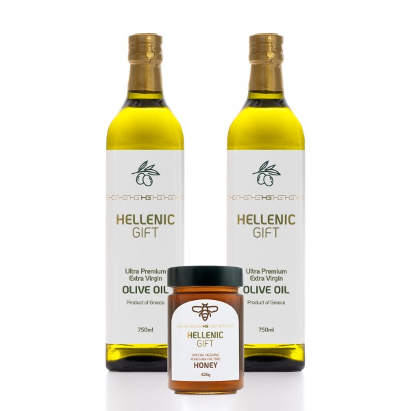 Hellenic Gift 2 Oil & Special Reserve Honey Clearance Sale (Best Before Date Dec)