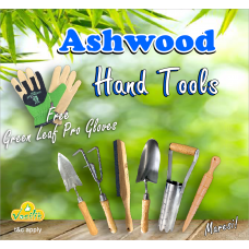 Ashwood Hand Tools w Free Green Pro Gloves & 1kg Black Grit refill