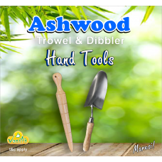 Ashwood Trowel & Wooden Dibbler Hand Tools