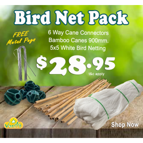 Bird Netting Pack White + Free Galv' U Pegs