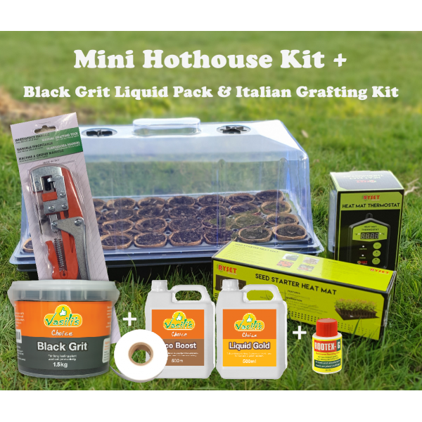 Mini Hothouse Kit + Black Grit Pack + Italian Grafting Kit