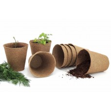 10 Biodegradable Pots 6cm