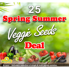 25 Spring Summer Veggie Seeds Deal