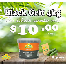 Black Grit 4kg + Free Lebanese Cucumber Seeds  