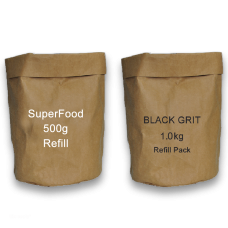 Superfood 500g + Black Grit 1kg Refill ®
