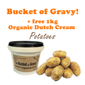 The Bucket of Gravy 500g + 1kg Dutch Cream Potatoes + 400mm Grow Pot